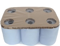 Handdoekrol Cleaninq Matic 2-laags 150m blauw-2