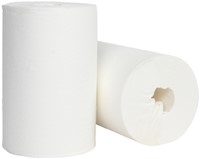 Poetspapier Cleaninq mini 1-laags 20cmx120m wit-2