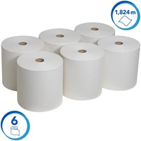 Handdoekrol Scott 1-laags 304m wit 6667-2