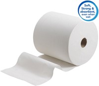 Handdoekrol Scott 1-laags 304m wit 6667-3