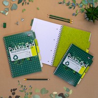 Projectboek Pukka Pad Recycled A4 lijn 5-tabs 4-gaats 200 pagina's 80gr groen-3