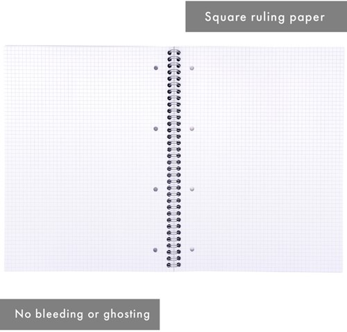 Collegeblok Pukka Pad Jotta A4 ruit 5x5mm 4-gaats 200 pagina's 80gr groen-2