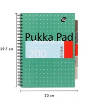 Projectboek Pukka Pad Metallic A4 lijn 5-tabs 200 pagina's 80gr groen-3