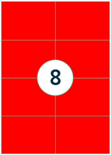 Etiket Rillprint 105x74mm fluorrood 800 etiketten-3