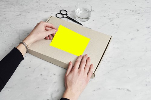 Etiket Rillprint 210x148mm fluorgeel 200 etiketten-3