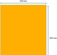 Etiket Rillprint 210x297mm fluororanje 100 etiketten-2