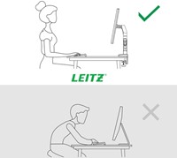 Monitorarm Leitz Ergo ruimtebesparend dubbele monitorarm-3