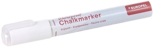 Krijtstift Europel watervast 3-6mm wit blister 1 stuk-3