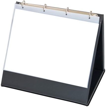 Tafelflipover Rillstab A4 liggend zwart 10 tassen