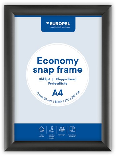 Kliklijst Europel Economy A4 zwart