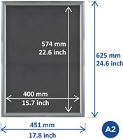 Kliklijst Europel Economy A2 zilver-2