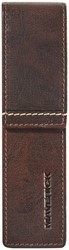 Pennenetui Maverick Rough Gear Brown 2-delig