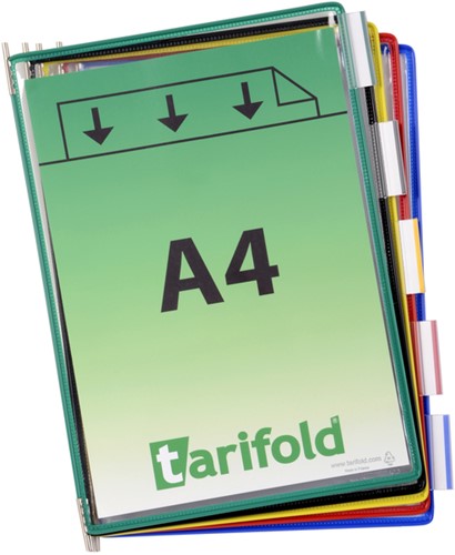 Zichtpaneel Tarifold A4 verticaal assorti 10 stuks-2