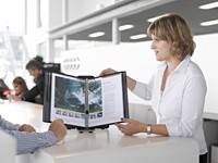 Zichtpanelensysteem bureau Tarifold VEO PP A4 met 10-tassen zwart-4