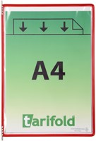 Zichtpaneel Tarifold A4 verticaal rood 10 stuks-2