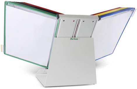 Zichtpanelensysteem bureau Tarifold metaal A4 met 20-tassen assorti-3