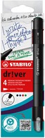 Fineliner STABILO dr!ver fijn assorti 4 stuks