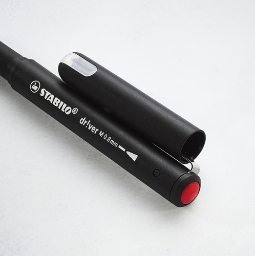 Fineliner STABILO dr!ver medium rood-3