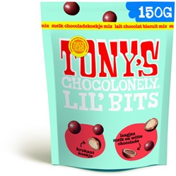 Chocolade Tony's Chocolonely Lil' Bits melk koekje mix 150 gram
