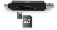 Kaartlezer ACT USB-C/USB-A 3.0-1