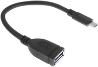 Kabel ACT USB 3.0 OTG USB-C male naar USB-A female