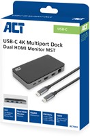 Dockingstation ACT USB-C 4K MST voor 2 HDMI monitoren-4