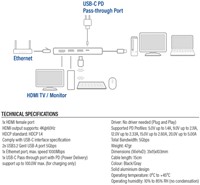 Dockingstation ACT USB-C 4K voor 1 HDMI monitor-5