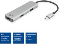 Adapter ACT USB-C 4K multiport voor 2 HDMI monitoren-2