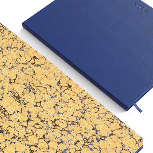 Notitieboek de KEMPEN Blue Note 110x160mm blanco 160 pagina's 90gr blauw-2