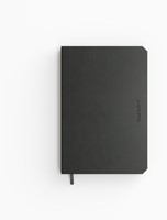 Notitieboek de KEMPEN Ashblack 110x160mm blanco 160 pag 90gr zwart