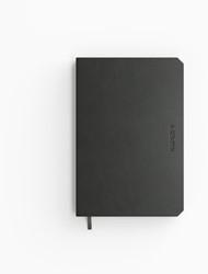 Notitieboek de KEMPEN Ashblack 110x160mm blanco 160 pag 90gr zwart