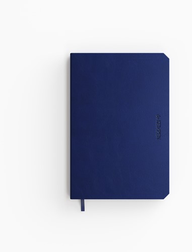 Notitieboek de KEMPEN Silence 110x160mm lijn 160 pag 90gr donkerblauw