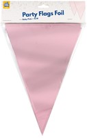 Party Flag Foil Baby Pink-2
