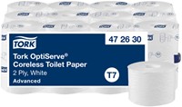 Toiletpapier Tork T7 Advanced Optiserve Coreless 2-laags 94m wit 472630