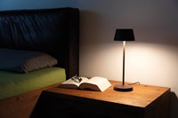 Tafellamp MAUL Nina LED oplaadbaar dimbaar bruin-1