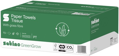Toiletpapier Satino MT1 GreenGrow 3-laags 8x250vel naturel 079870-3