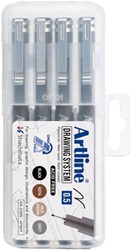 Fineliner Artline technisch 0.5mm assorti