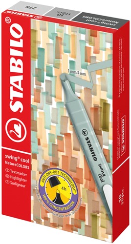 Markeerstift STABILO Swing cool nature colors amber-3