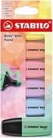 Markeerstift STABILO BOSS mini pastel assorti 6 stuks