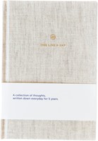 Dagboek A-Journal One Line A Day Linen lijn