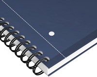 Spiraalblok Oxford International Notebook A4+ lijn blauw-1
