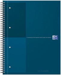 Spiraalblok Oxford International Notebook A4+ lijn petrol blauw