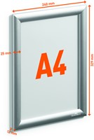 Kliklijst Durable A4 aluminium-2