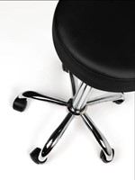 Tabouret kruk Office standaard met gasveer harde wielen zw-2