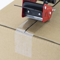 Verpakkingstape dispenser Rapesco Germ-Savvy 960 antibacterieel met transparante tape zwart-3