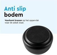 Asbak BRASQ tafelmodel 1 liter met deksel AT700 zwart-4