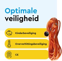 Verlengkabel BRASQ 30m oranje-3