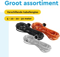 Verlengkabel BRASQ 30m oranje-2