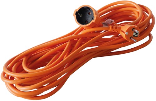 Verlengkabel BRASQ 20m oranje