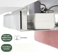 Kabelgoot BRASQ verstelbaar 75-150cm CT100 zilver-1